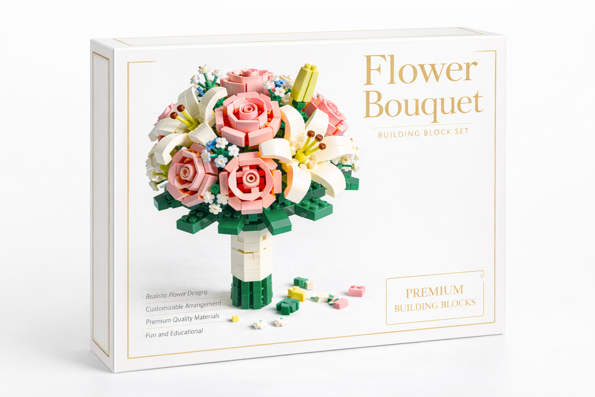 Flower Bouquet Building Block Set