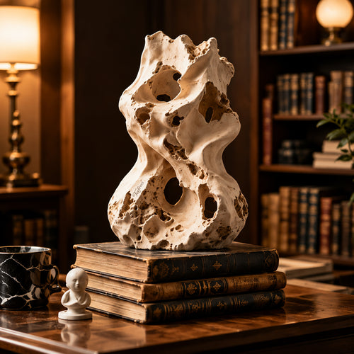 Torfrees Hollow Travertine Lake Rock Abstract Sculpture