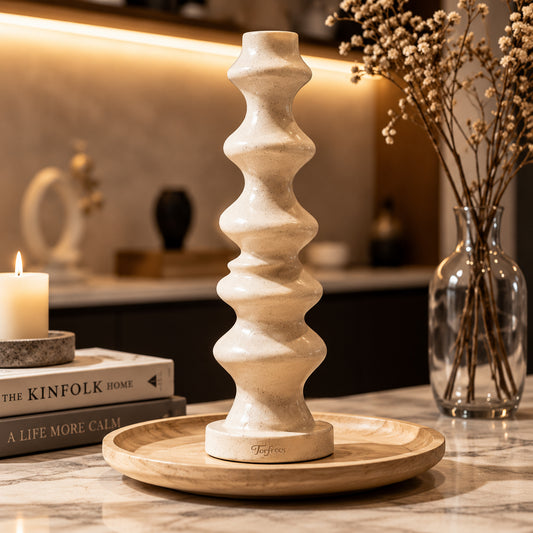 Torfrees Twisted Wave Resin Candle Holder